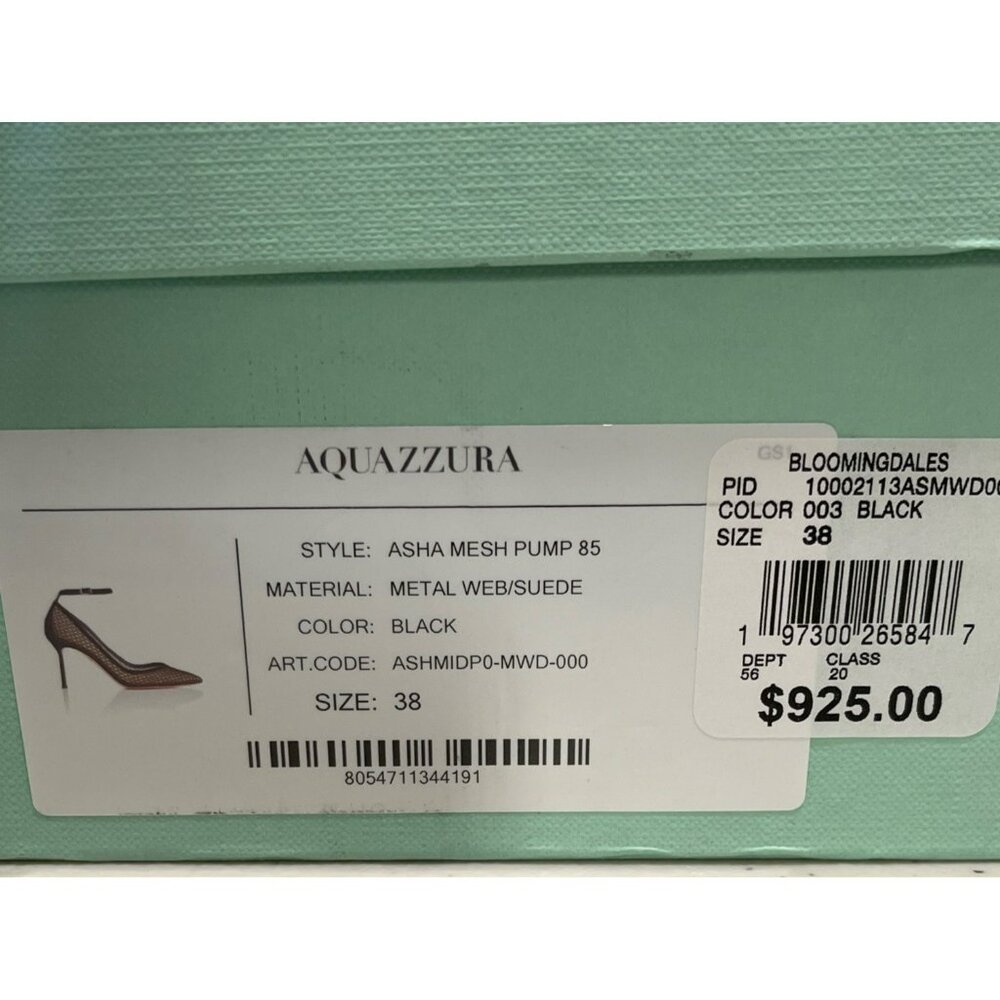 Aquazzura Black Mesh Heels - Picture 9 of 9